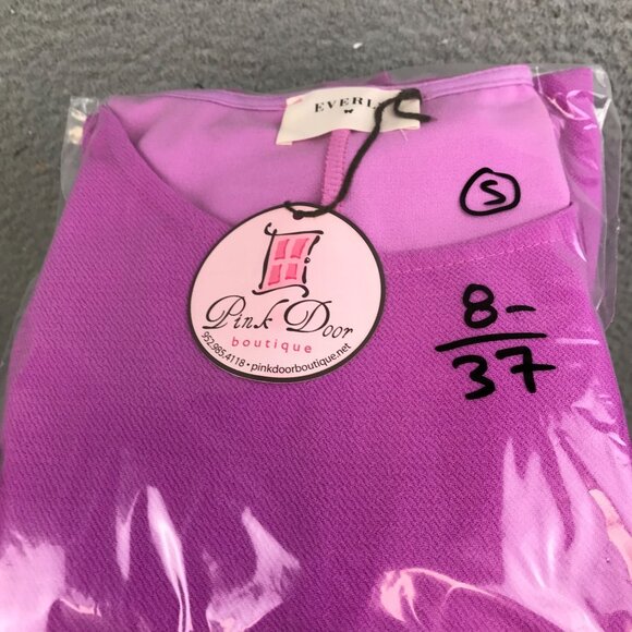 New Everly Sleeveless Fuchsia Flounce Hem Dress size S - Picture 10 of 10